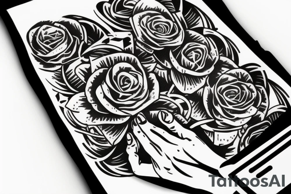 A HAND SILKESCREEN, PRINT SCREEN PRINT tattoo idea