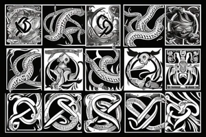 Medicine symbol with Cobra tattoo idea