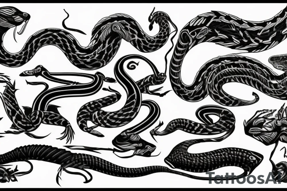 Medicine symbol with Cobra tattoo idea