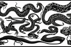 Medicine symbol with Cobra tattoo idea