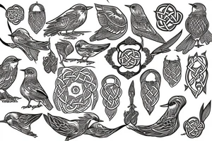 celtic bird tattoo idea
