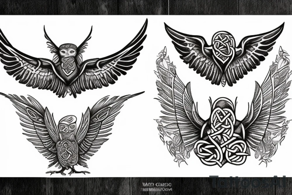 celtic bird tattoo idea