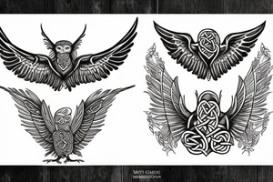 celtic bird tattoo idea