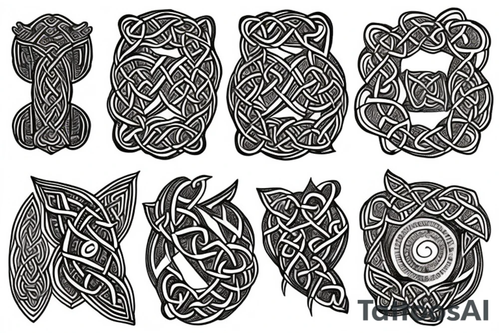 celtic bird tattoo idea