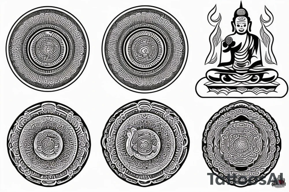 Just lines, Buddhist style tattoo idea