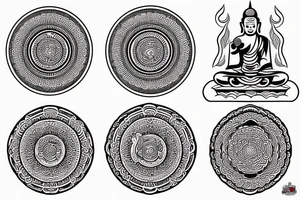 Just lines, Buddhist style tattoo idea