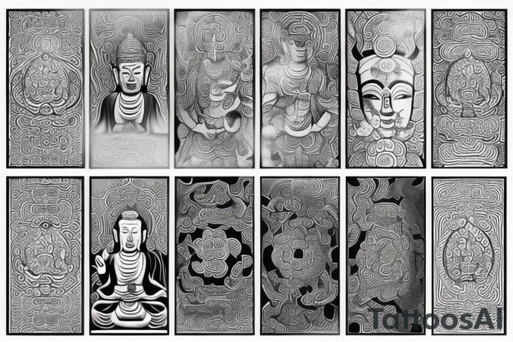 Just lines, Buddhist style tattoo idea