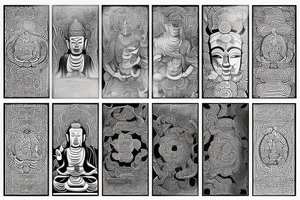 Just lines, Buddhist style tattoo idea