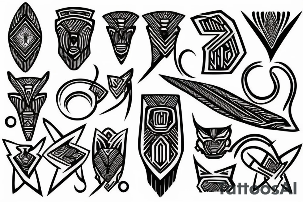 Lines only tattoo idea