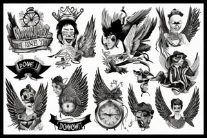 I've been the King, I've been the clown
Now, broken wings can't hold me down
I'm free again. tattoo idea
