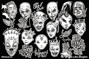 I've been the King, I've been the clown
Now, broken wings can't hold me down
I'm free again. tattoo idea