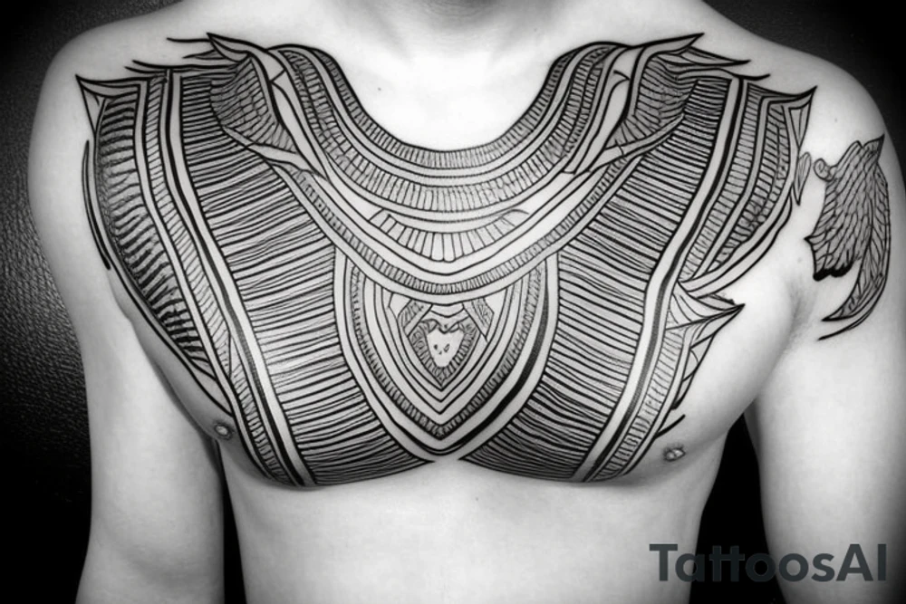 Egyptian tattoo for chest tattoo idea