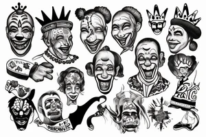 King, Clown, Freedom tattoo idea