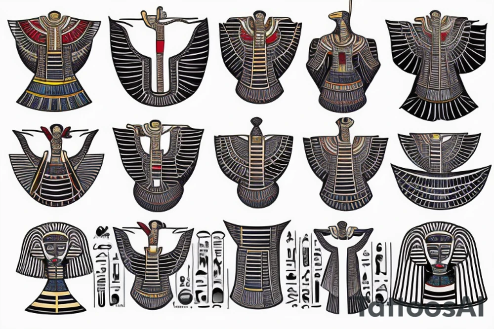 Egyptian tattoo for chest tattoo idea