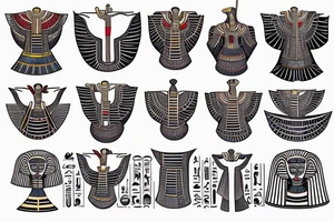 Egyptian tattoo for chest tattoo idea