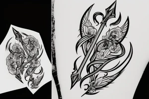 Bow and arrow tattoo tattoo idea