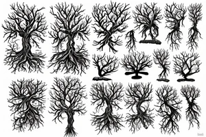 tree roots tattoo idea
