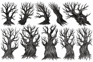 tree roots tattoo idea