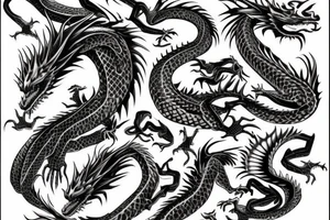 dragon bones tattoo idea
