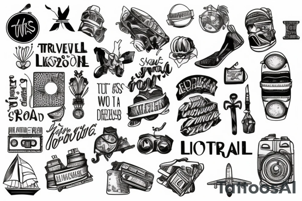 travel without limits tattoo idea
