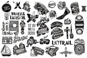 travel without limits tattoo idea