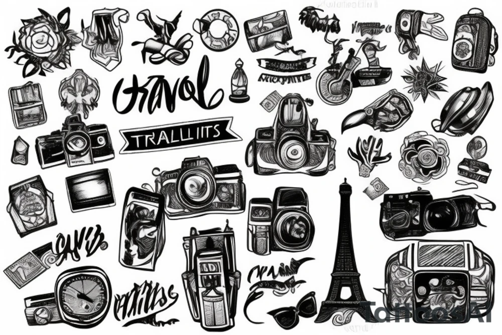 travel without limits tattoo idea