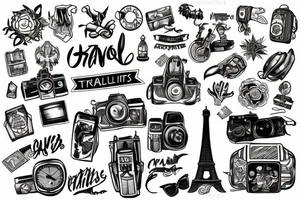travel without limits tattoo idea
