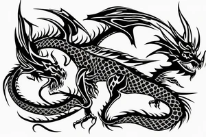 dragon bones shoulder tattoo idea