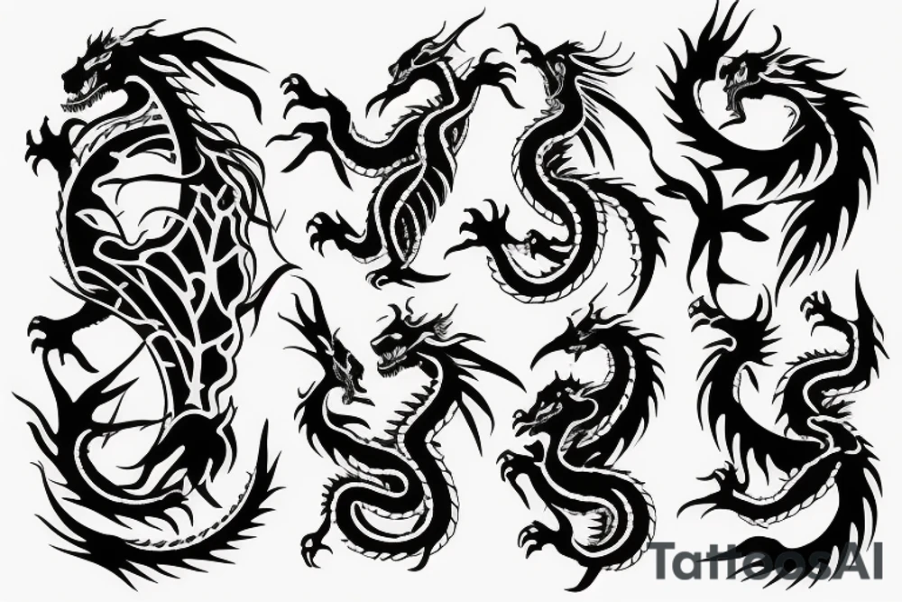 dragon bones tattoo idea