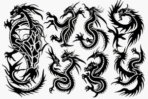 dragon bones tattoo idea