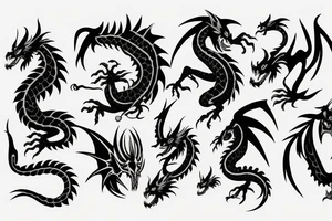 dragon bones tattoo idea
