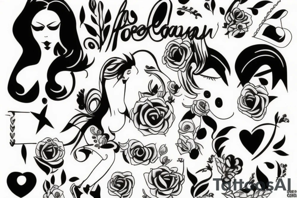 sex hot girl tattoo idea
