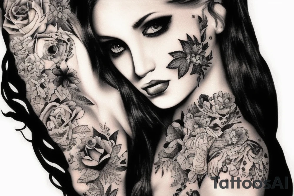 girl tattoo idea
