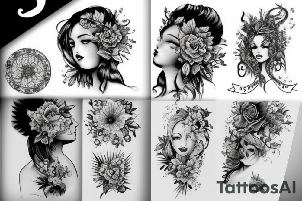girl tattoo idea