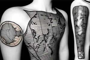African map tattoo idea