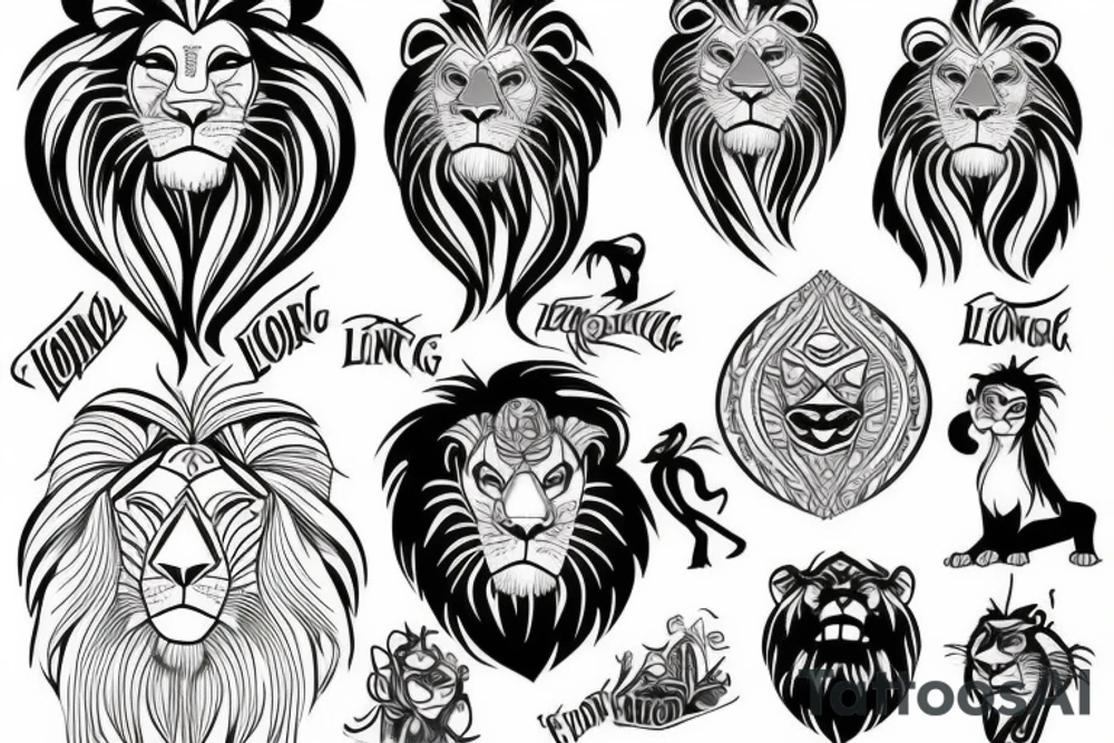 Lion King tattoo idea