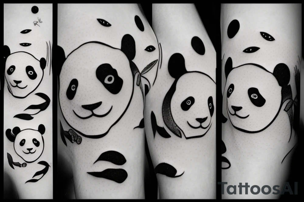 Panda tattoo idea