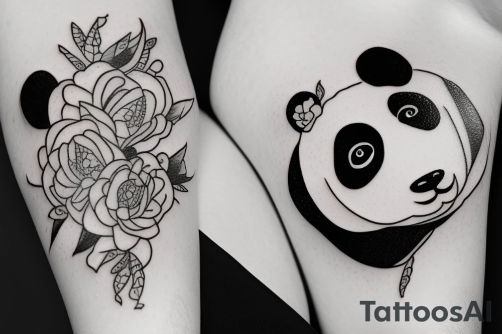 Panda tattoo idea