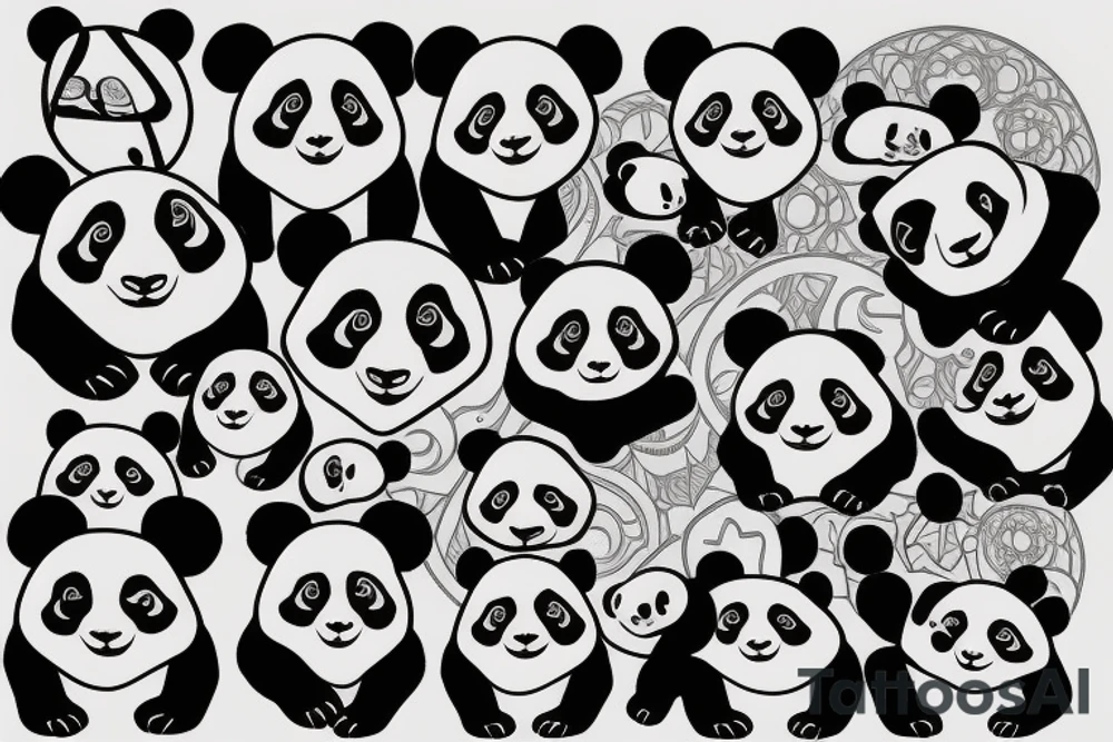 Panda tattoo idea