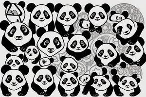 Panda tattoo idea
