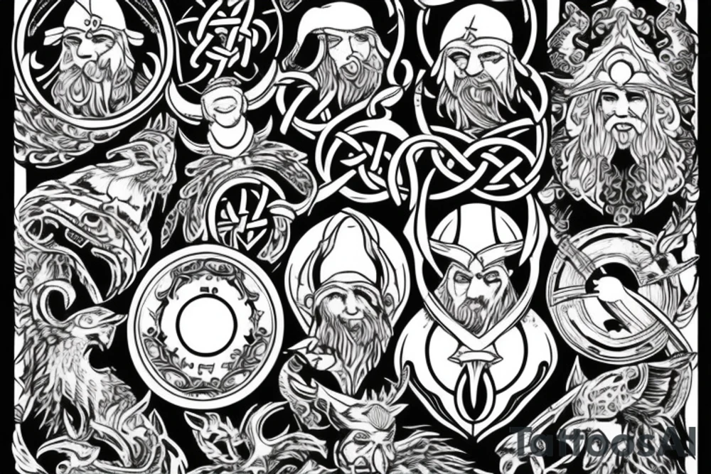 Ornament viking tattoo idea