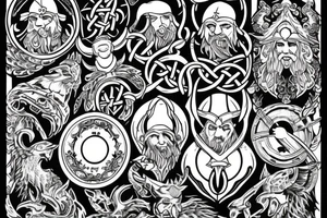 Ornament viking tattoo idea