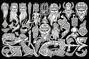 Ornament viking tattoo idea