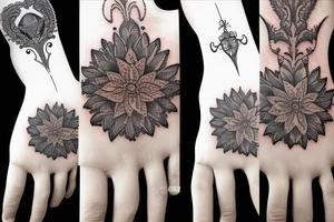 Ornament full hand tattoo idea