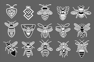 A bee on a mountain tattoo idea