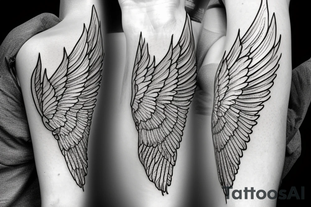 flaming sword angel wings and light rays surrounding tattoo idea flaming sword angel wings and light rays surrounding tattoo idea