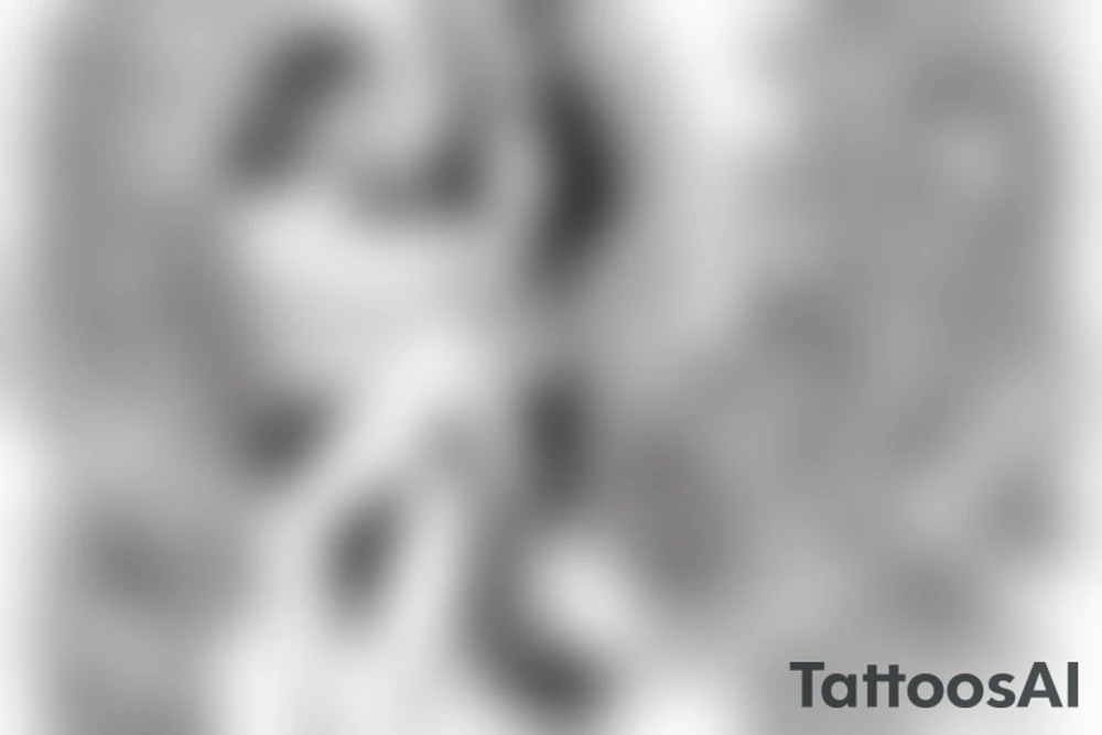 angel carrying a woman tattoo idea