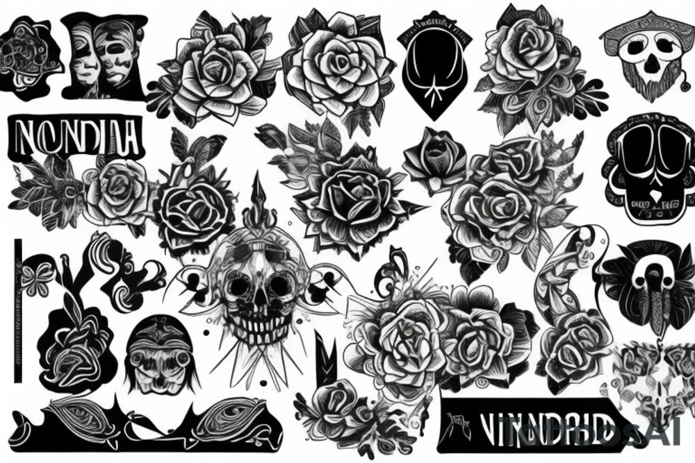 nordic for neck and chest tattoo idea