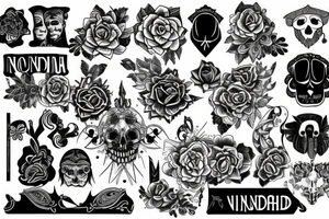 nordic for neck and chest tattoo idea