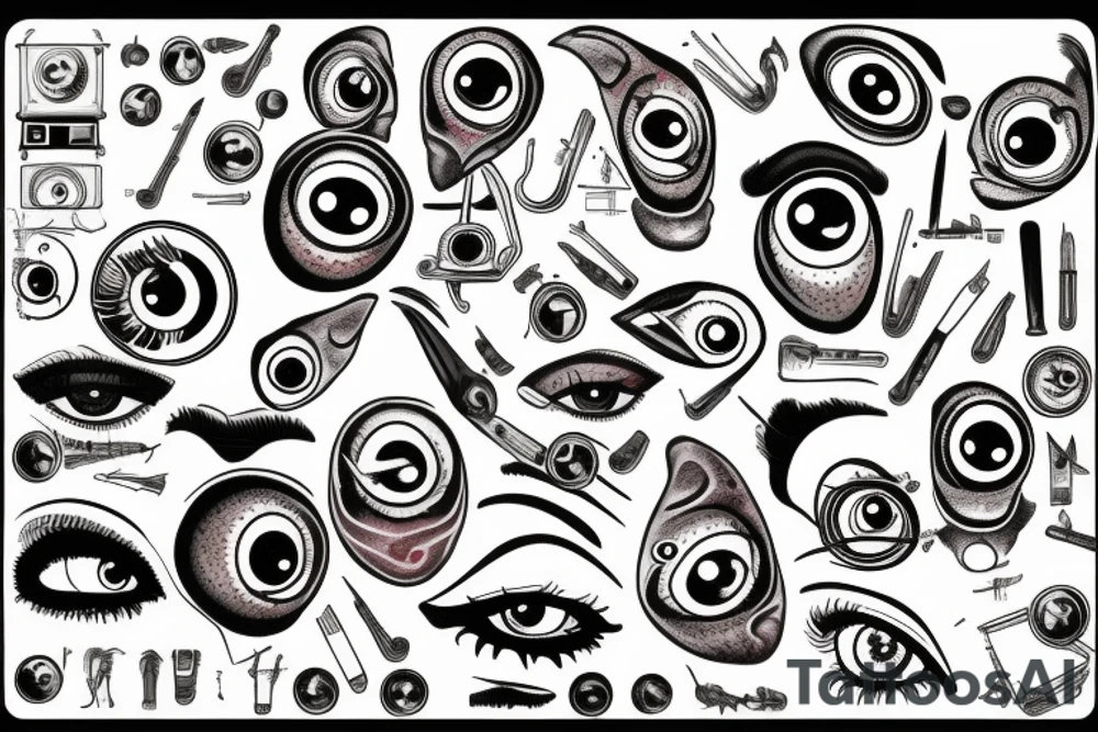 bloodshot eye tattoo idea